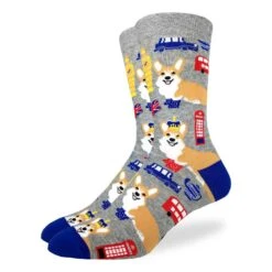 Men's Corgi's In London Socks