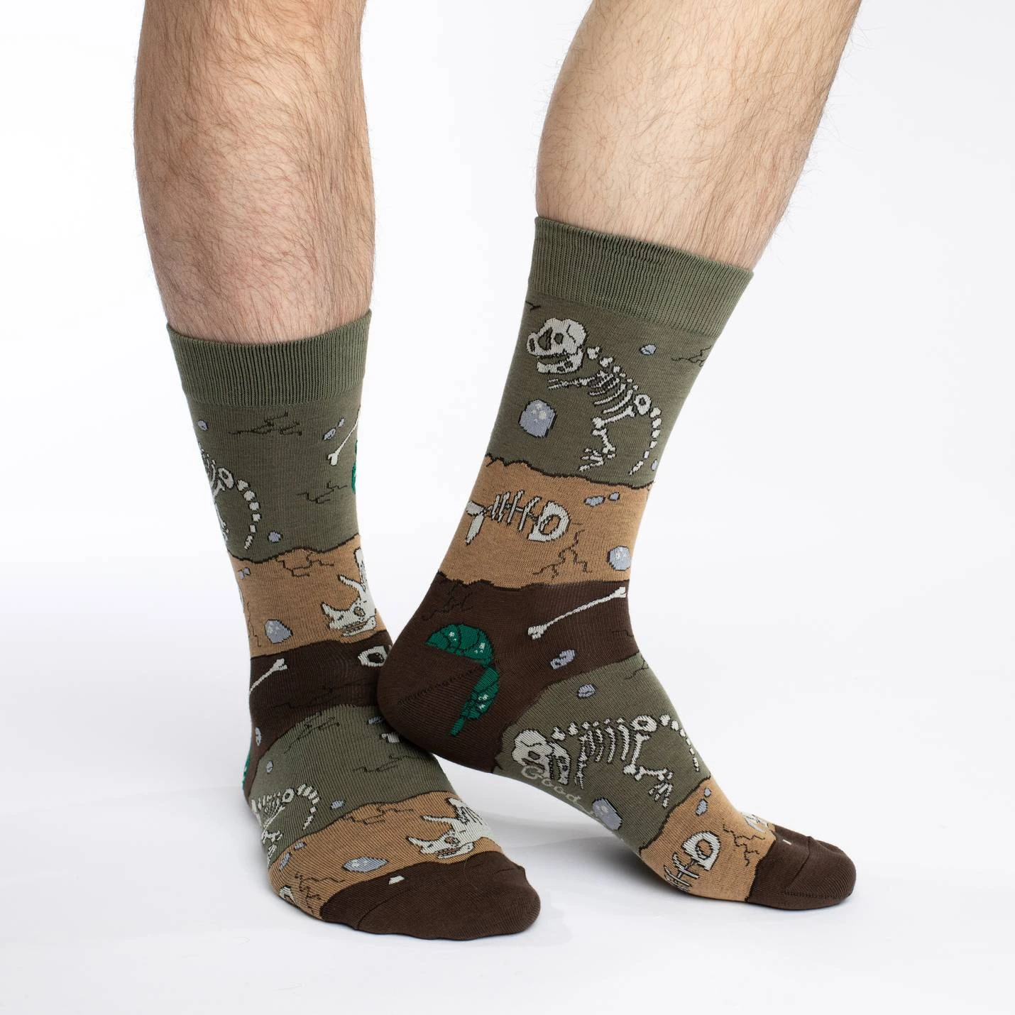 Men's Dinosaur Fossil Layers Socks 4 Men's Dinosaur Fossil Layers Socks - Image 2