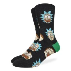Men's Rick And Morty, Facial Expressions Socks