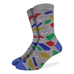 Men's Big & Tall Building Blocks Socks