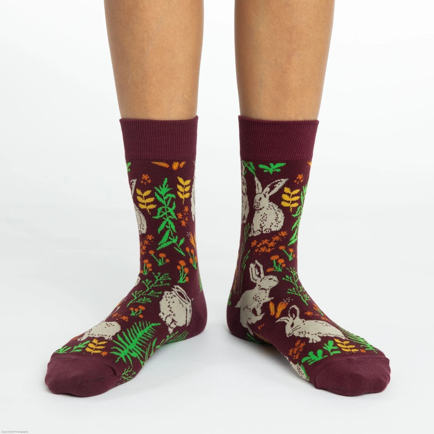 Women's Woodland Bunnies Socks 4 Women's Woodland Bunnies Socks - Image 2