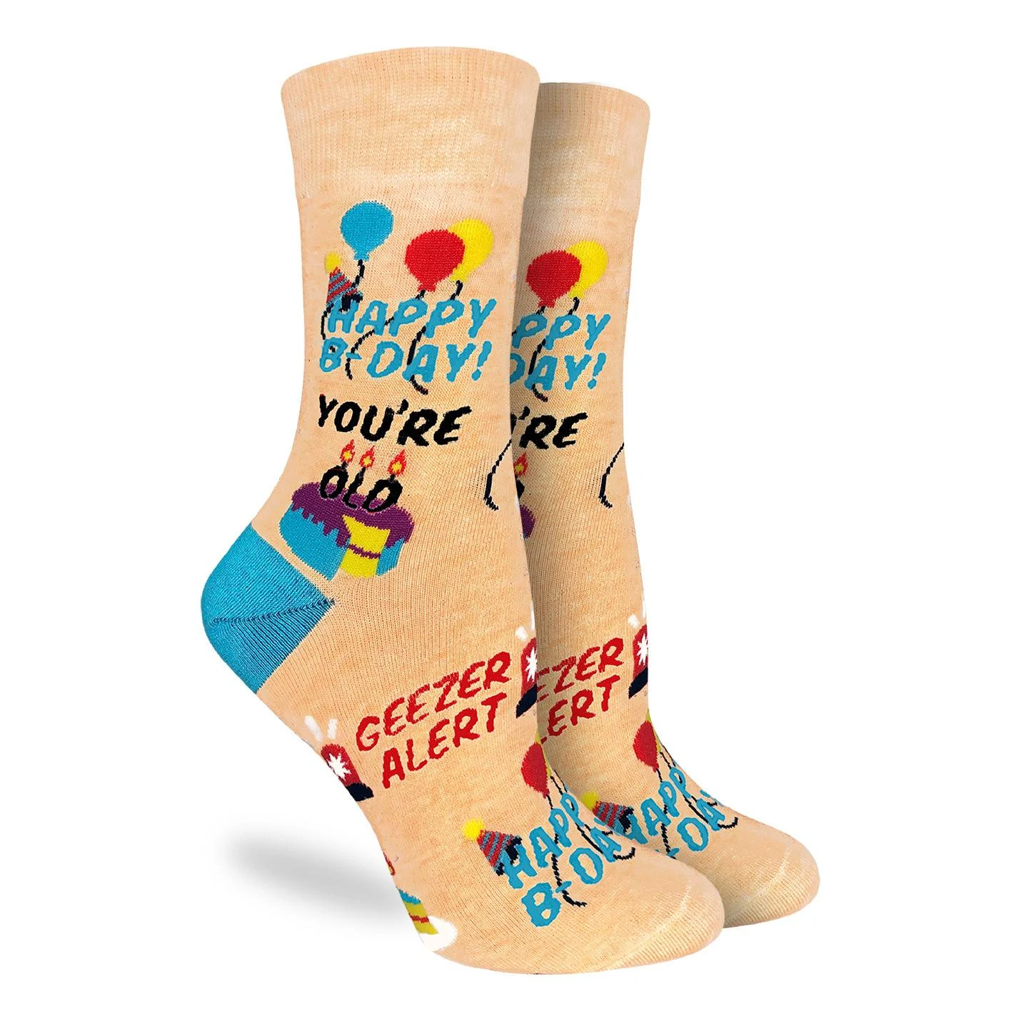 Women's Happy Birthday Geezer Socks 3 Women's Happy Birthday Geezer Socks