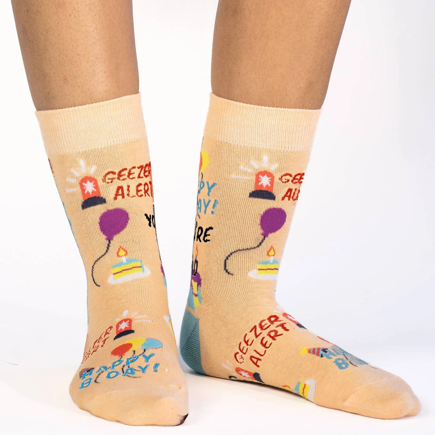 Women's Happy Birthday Geezer Socks 4 Women's Happy Birthday Geezer Socks - Image 2