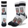 Men's Mr. T-Rex Socks -Good Luck Sock Sales 4087 Good Luck Sock Mr T Rex Crew Socks v1