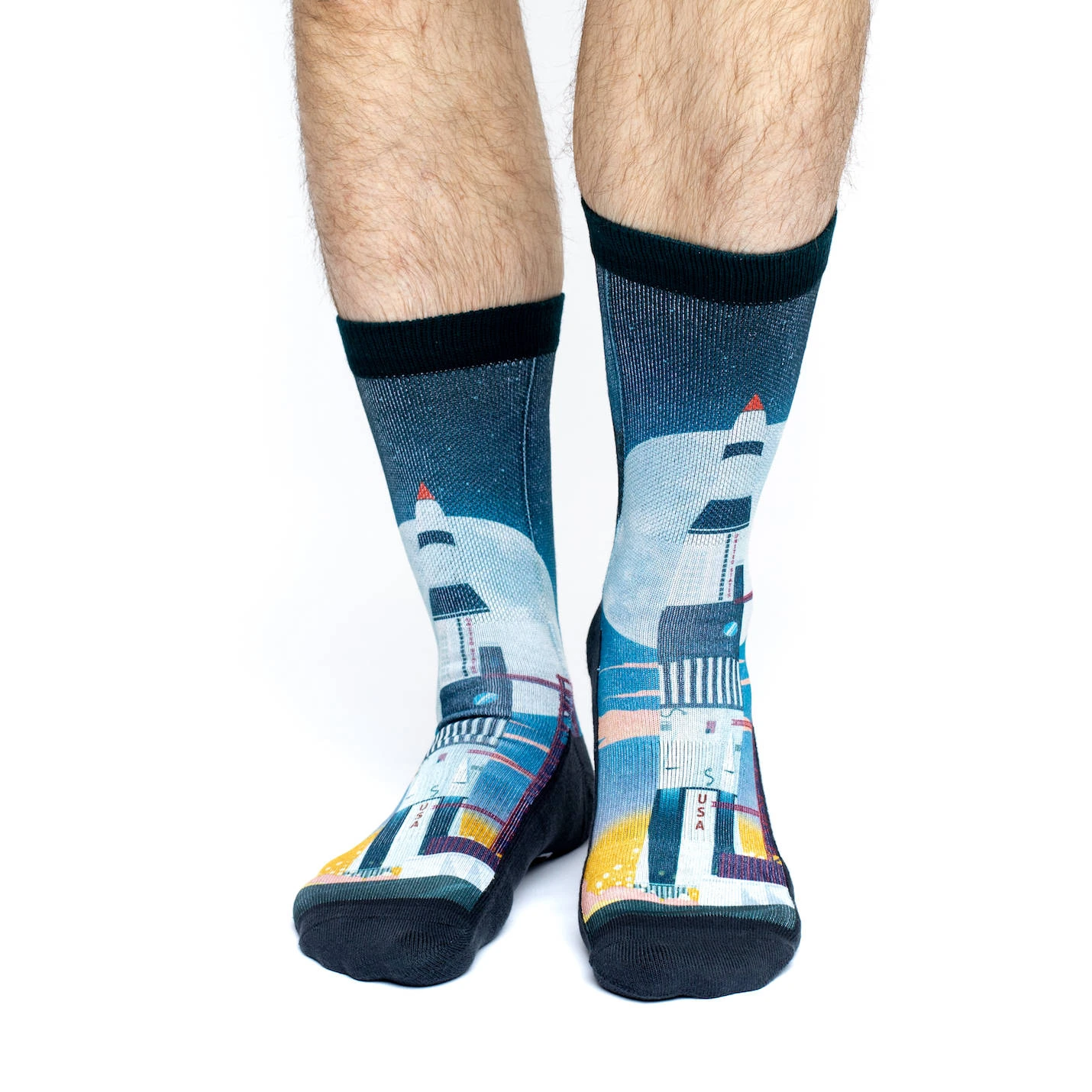 Men's Saturn V Rocket Launch Socks 4 Men's Saturn V Rocket Launch Socks - Image 2