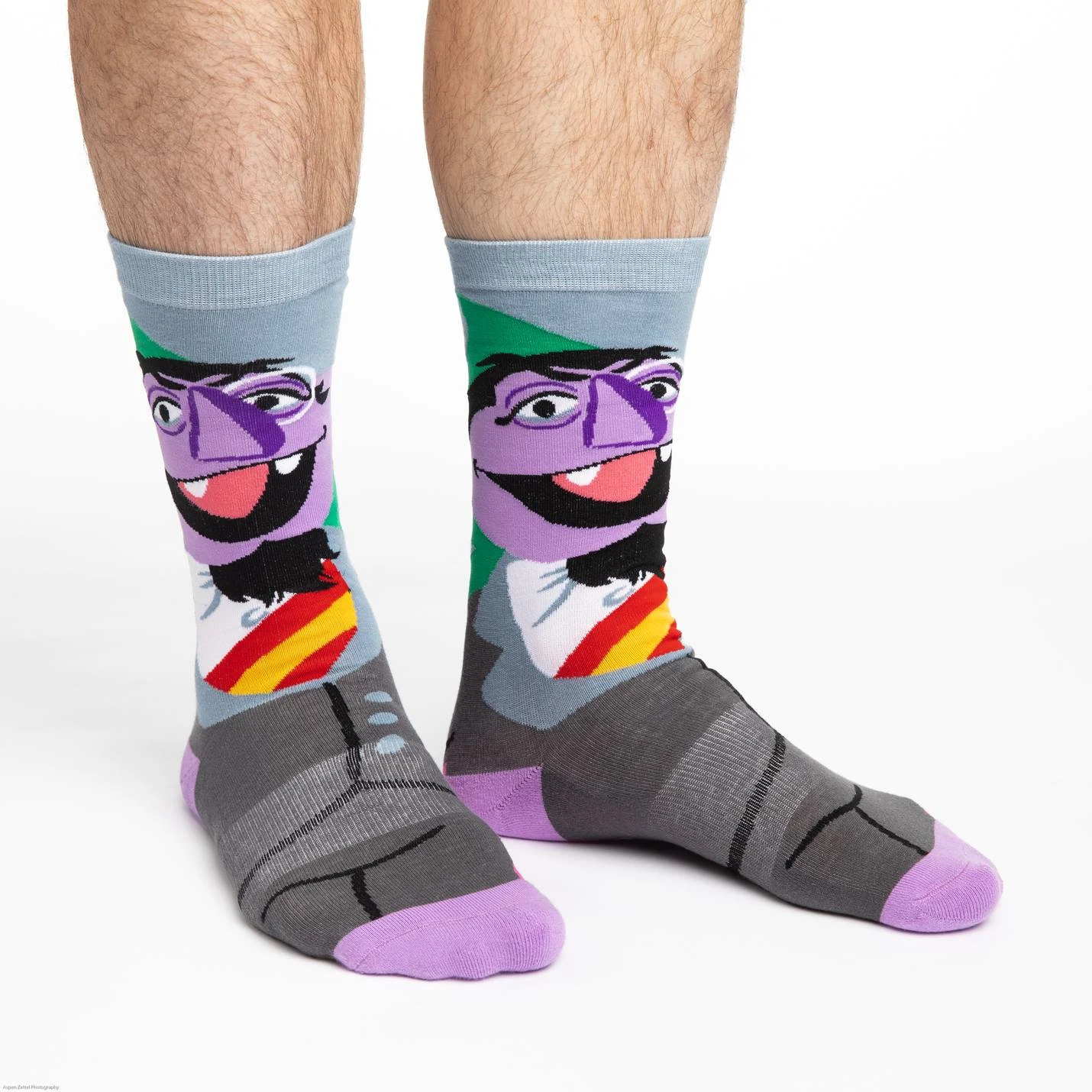 Men's Sesame Street, Count Von Count Socks 4 Men's Sesame Street, Count Von Count Socks - Image 2