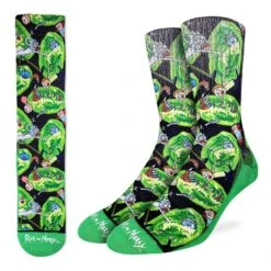 Men's Rick And Morty, Wormholes Socks