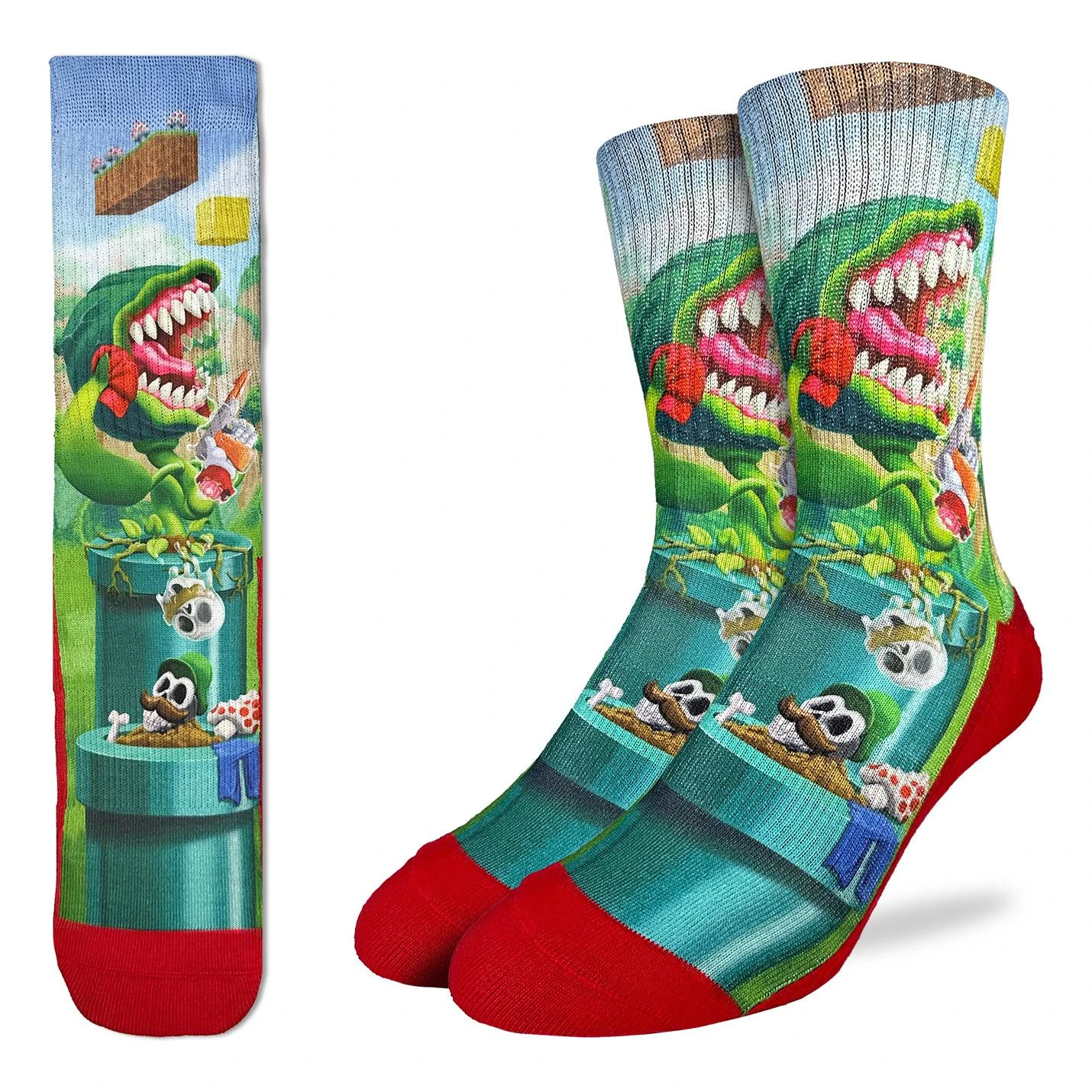 Men's Plants Eating Plumbers Socks 3 Men's Plants Eating Plumbers Socks