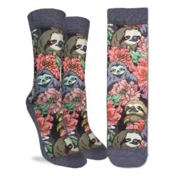 Women's Floral Sloths Socks