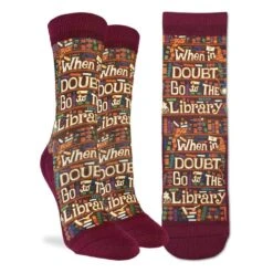 Women's Go To The Library Socks