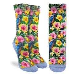 Women's Tropical Birds And Flowers Socks