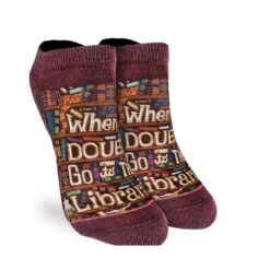 Women's Go To The Library Ankle Socks