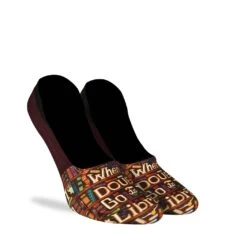 Women's Go To The Library No Show Socks