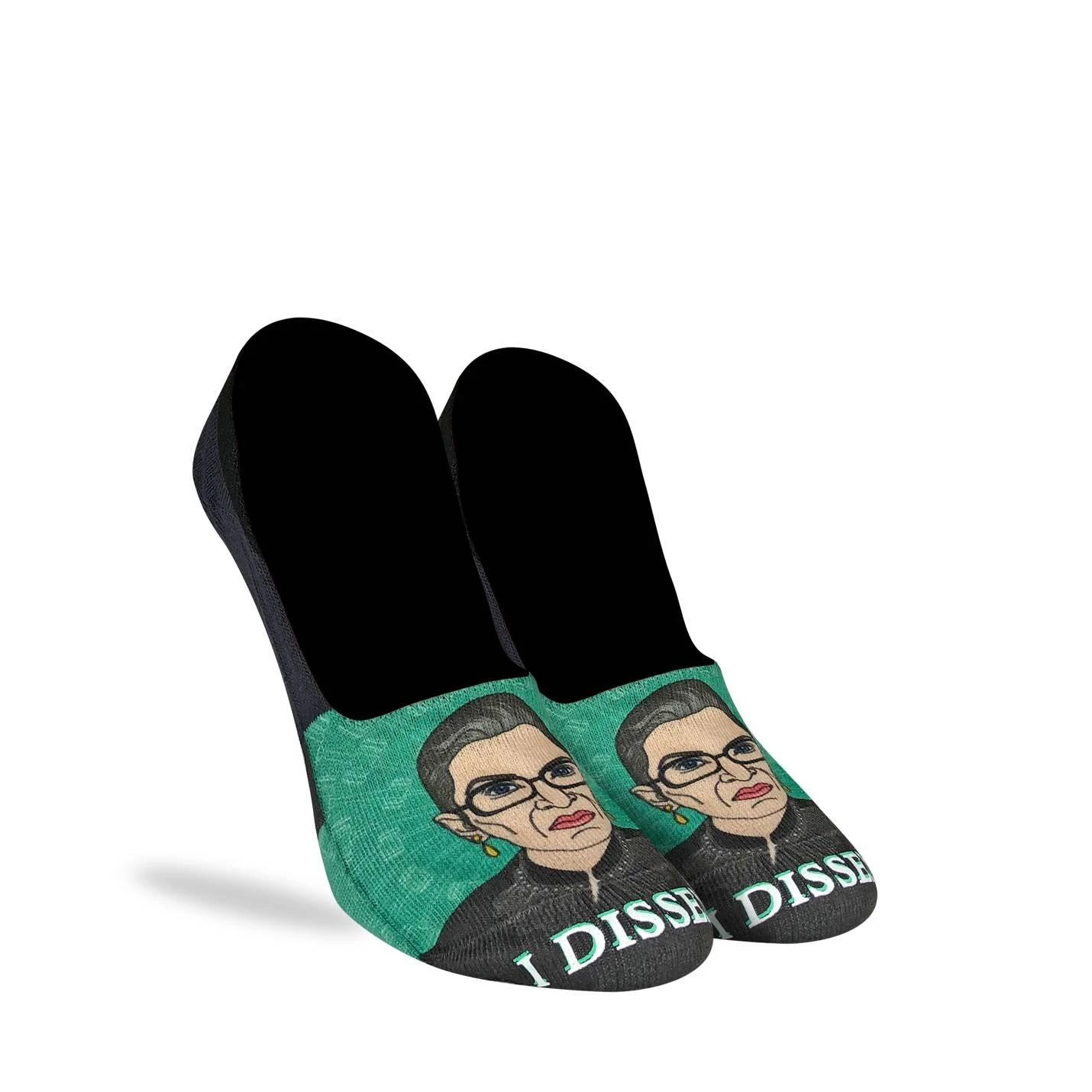 Women's Ruth Bader Ginsburg Portrait No Show Socks 3 Women's Ruth Bader Ginsburg Portrait No Show Socks